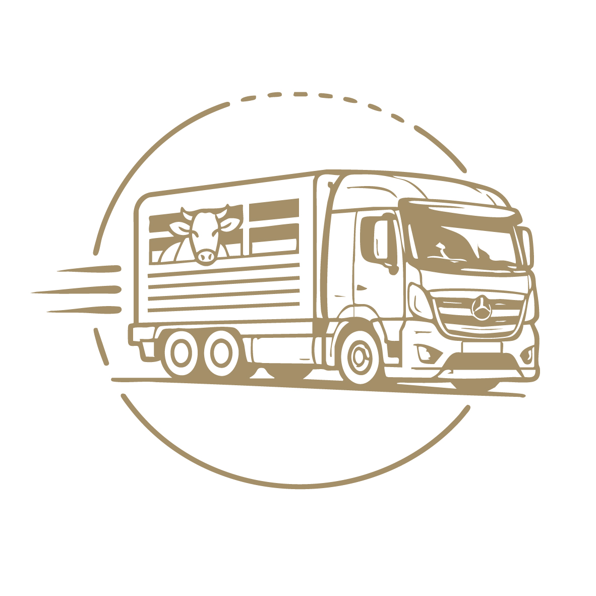 Abbildung Viehtransport mit dem eigenen LKW